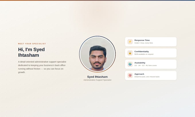 be your admin support specialist for your business