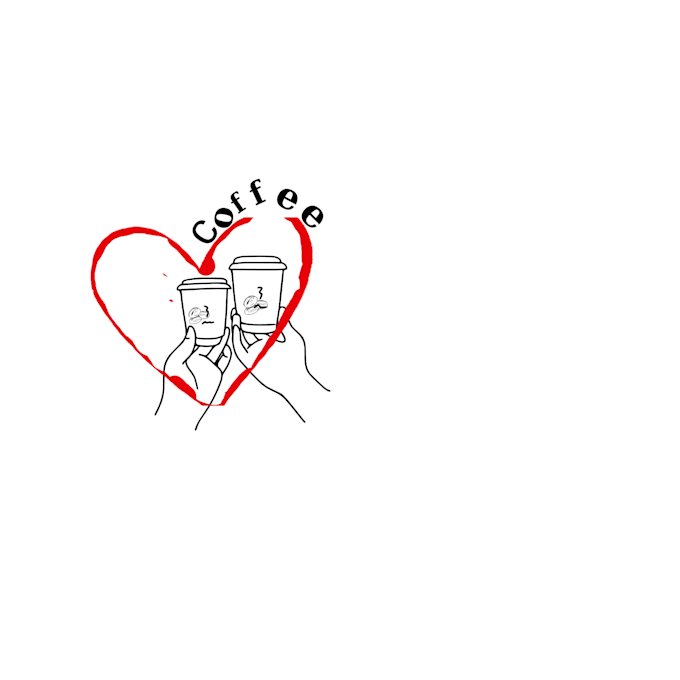 minimal coffe shop logo desing