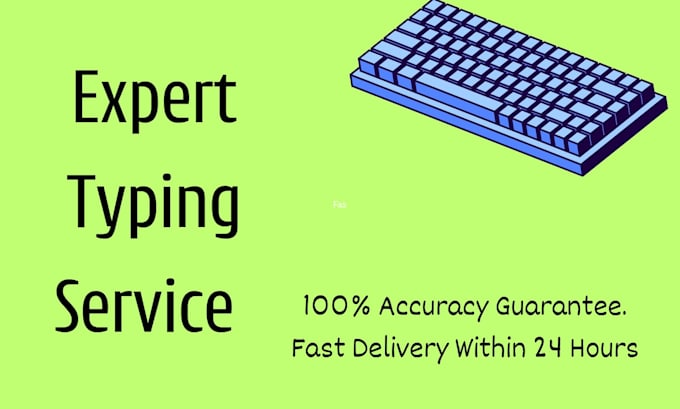 do expert typing job and fast data entry work