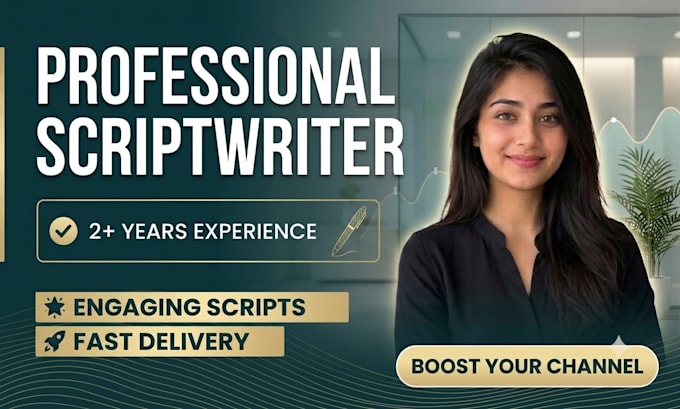 write engaging youtube scripts for faceless cash cow channels