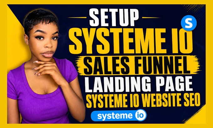 setup systeme io sales funnel systeme io landing page systeme io website seo