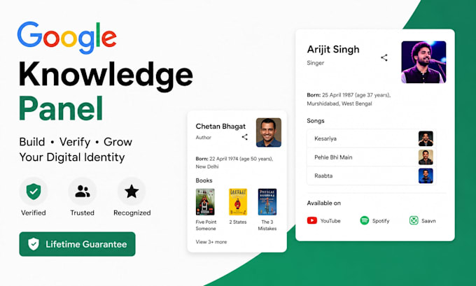 make your google knowledge panel, entity SEO and brand authority