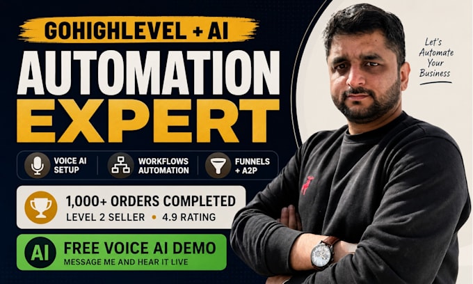 setup gohighlevel voice ai agent, ai chatbot and ghl automation workflow