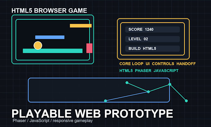 build an HTML5 browser game or playable web prototype