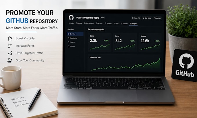 promote your github promotion to gain stars fork repo traffic