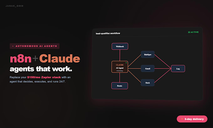 build an n8n automation workflow and ai agent for lead qualification