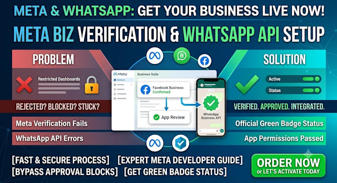 do meta app approval, business verification, whatsapp API, whatsapp business