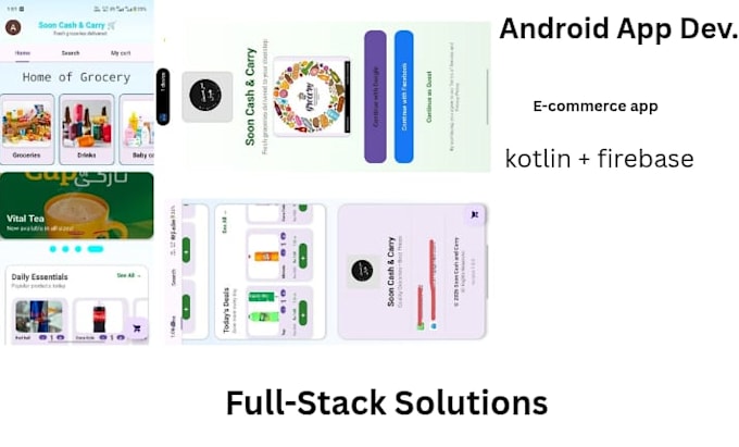 develop a professional android app using kotlin and firebase