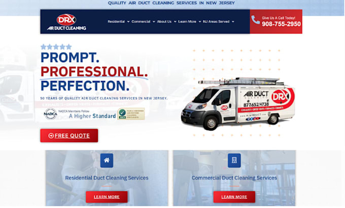 design air conditioning website hvac website with wix wordpress and squarespace