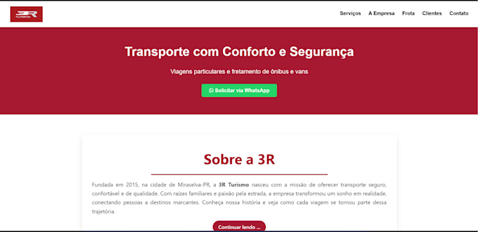 a modern responsive website