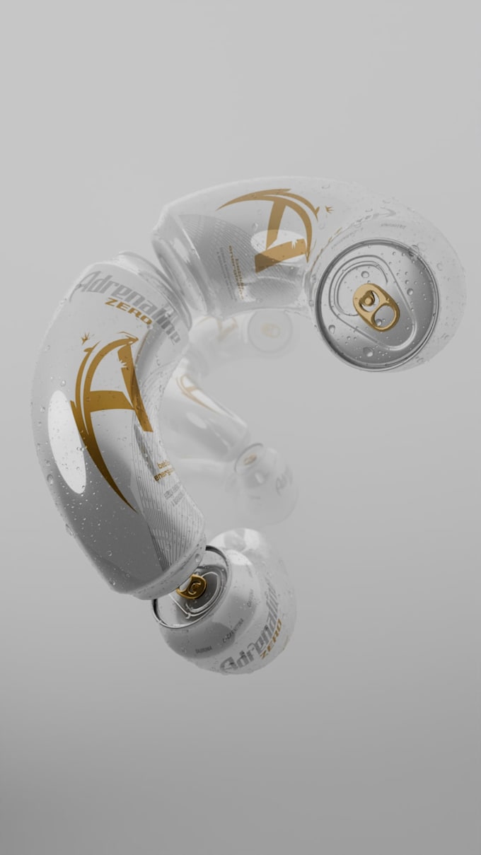 make a 24hr 3d product render with 3 social media clips