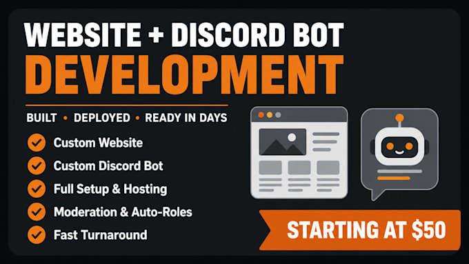 build a custom website and discord bot for your community