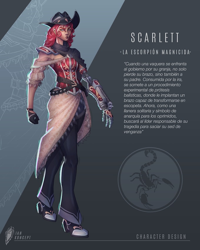 do concept design and character design