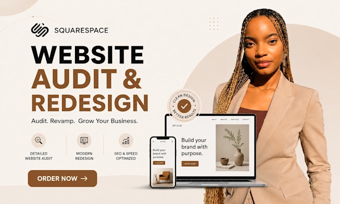 audit squarespace website and redesign sqaurespace website