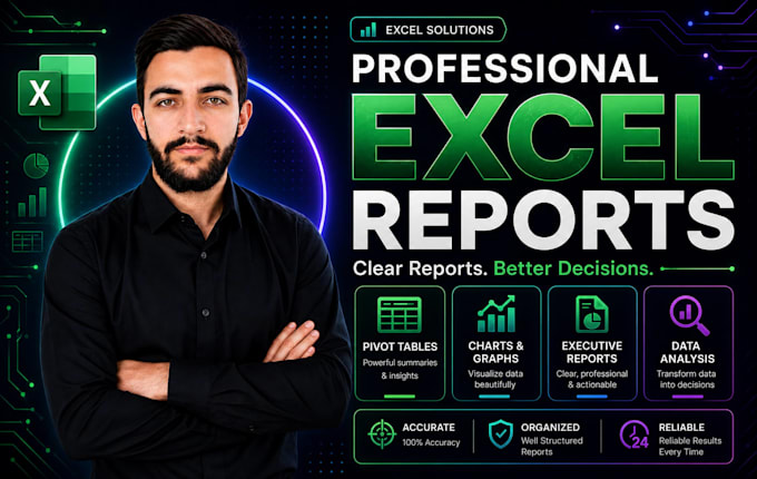 create excel pivot tables, reports, summaries and modeling