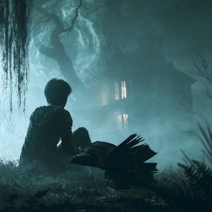 design a premium horror book cover