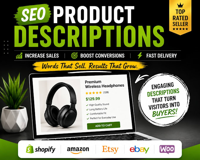 write SEO product description for shopify amazon esty and woocommerce