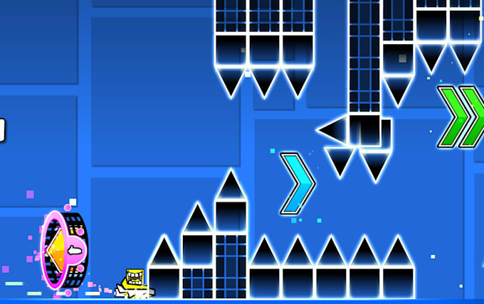 create a geometry dash layout