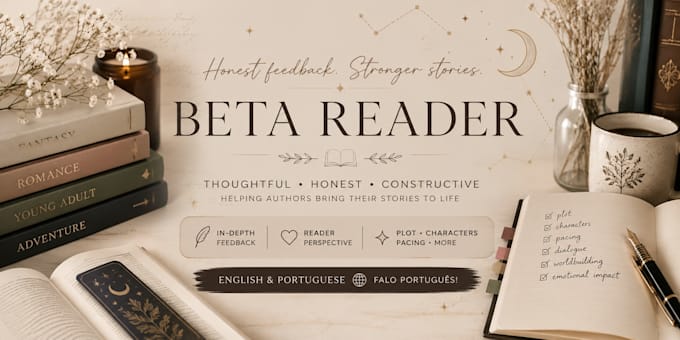 beta read your book manuscript and provide honest, detailed feedback