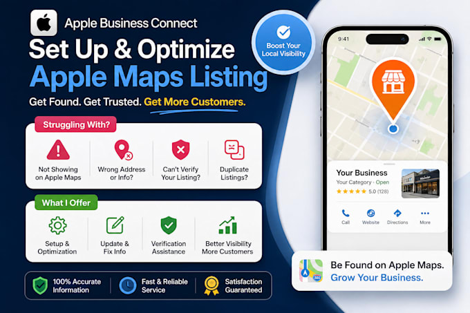 set up and optimize your apple business connect listing