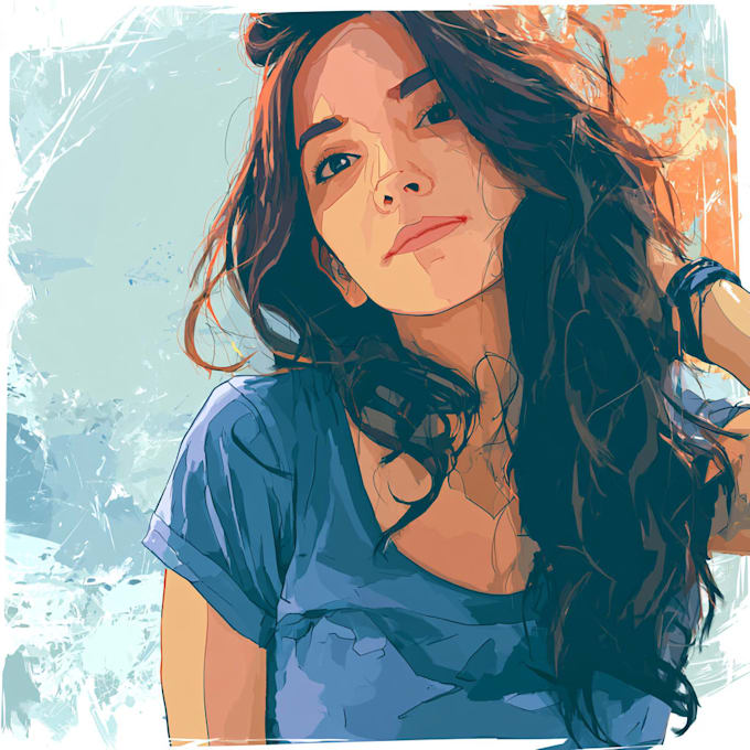 draw custom digital art illustrations