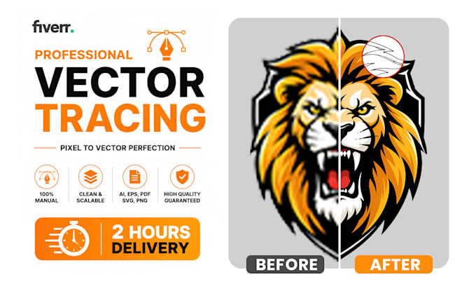 vectorize image, convert to vector tracing, recreate logo, image to vector