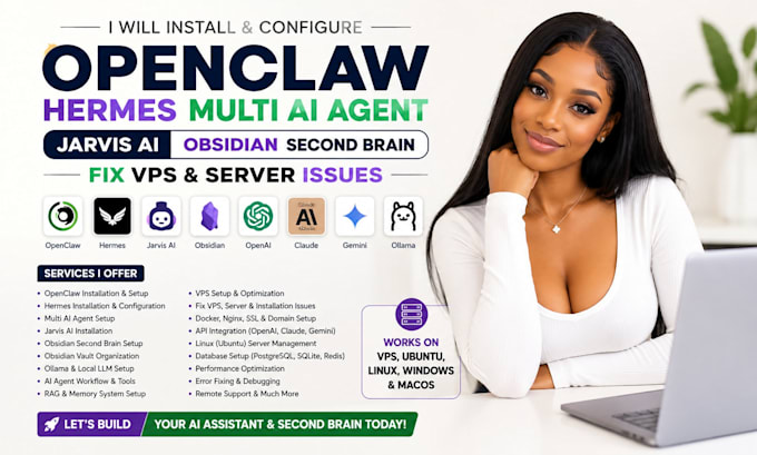 install openclaw hermes multi ai agent jarvis ai fix vps obsidian second brain