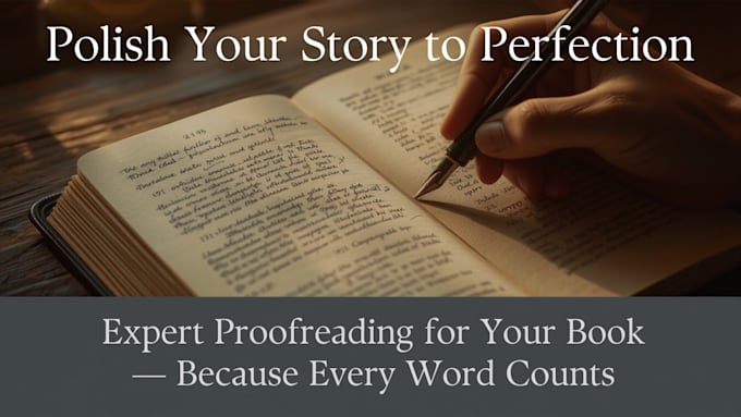 novel and fiction proofreading and editing