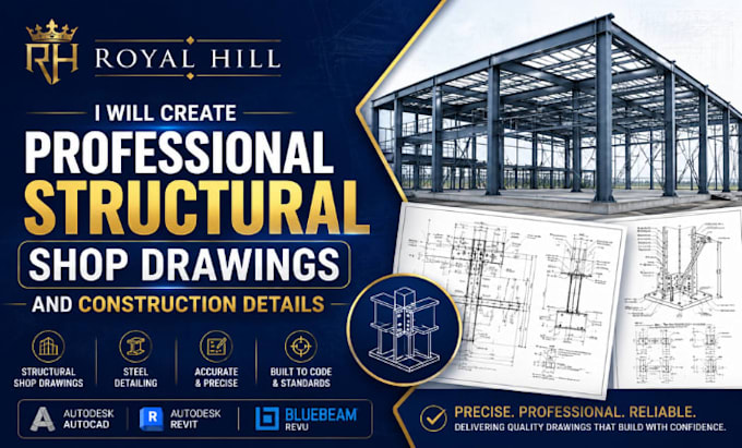 create professional structural shop drawings and construction details