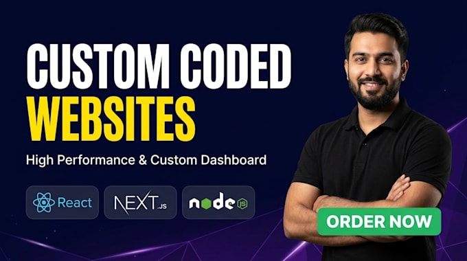 build a fast custom coded high performance website