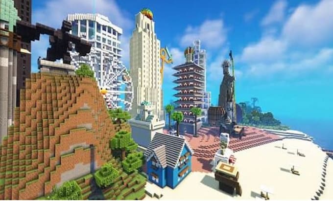 create custom minecraft builds, houses, maps and amazing