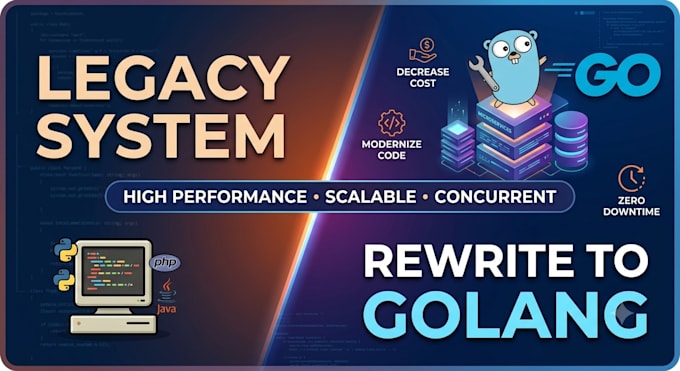 rewrite, optimize, and migrate your legacy system to golang