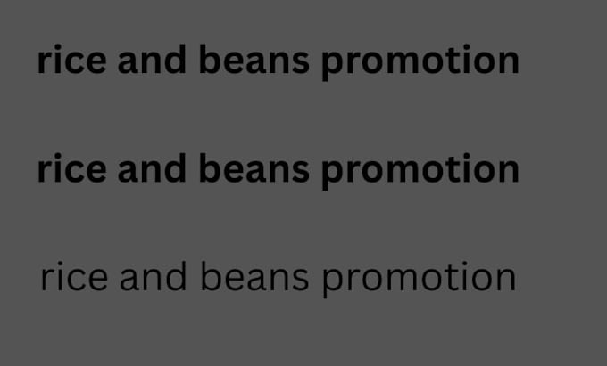do rice and beans promotion