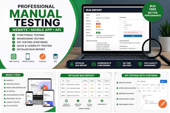 perform manual QA testing