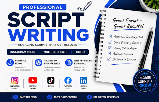 write engaging instagram reels and youtube shorts scripts