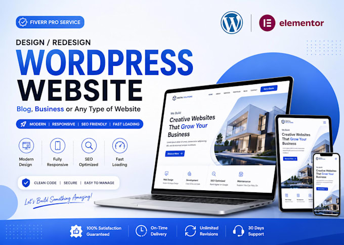 build a fast, SEO friendly wordpress website with elementor