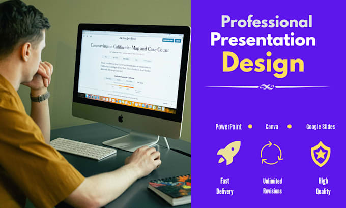 design modern power point presentation in canva