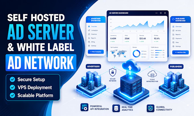 setup self hosted ad server and white label ad network