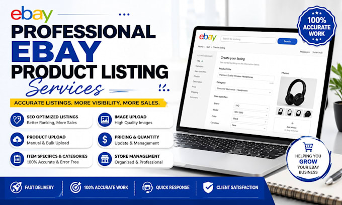 do professional ebay product listing and optimize your ebay store