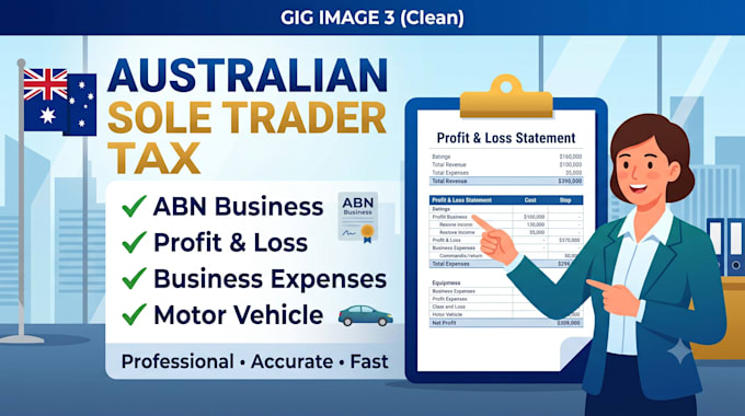 prepare australian sole trader tax return for abn businesses