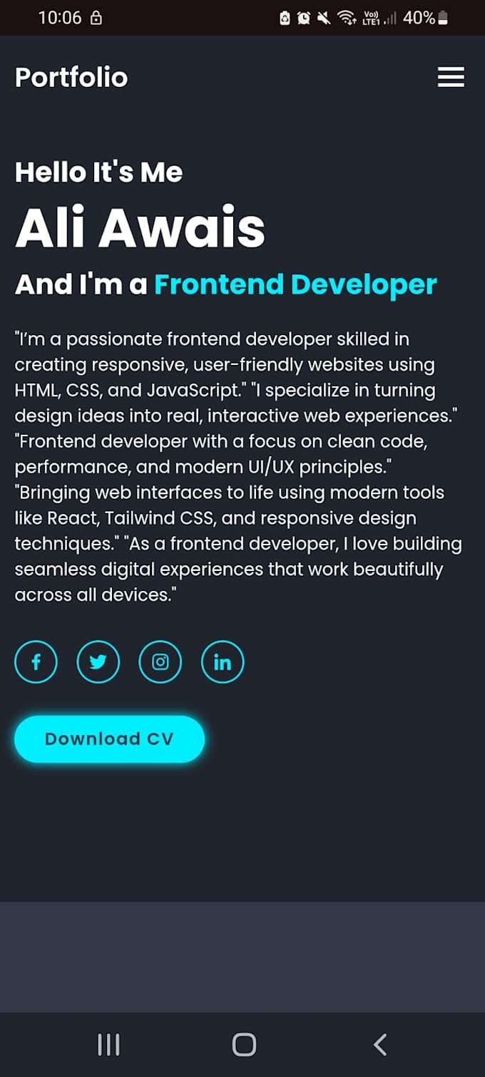 build a responsive HTML CSS javascript website
