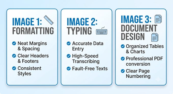 do professional dtp formatting,typing and document design