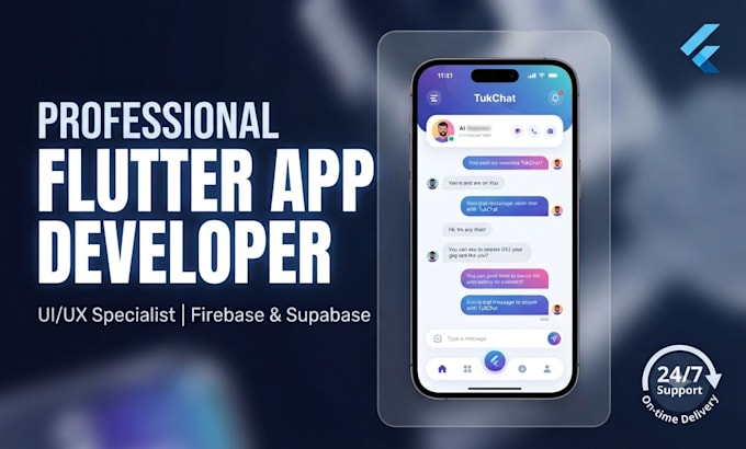 design mobile app using flutter and firebase or supabse