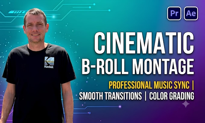 edit a cinematic b roll montage synced to music