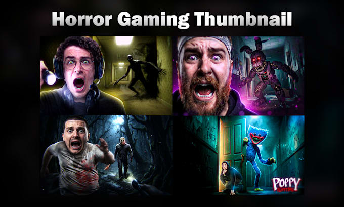 create an impactful horror thumbnail for creators