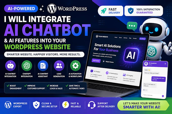 add ai chatbot and smart ai automation to your wordpress website