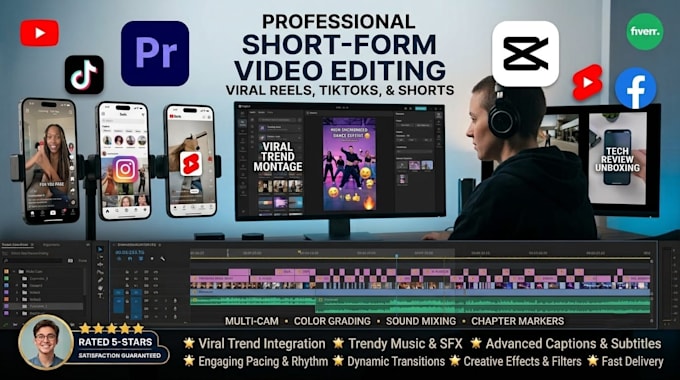 edit cinematic documentaries, youtube shorts, and ads