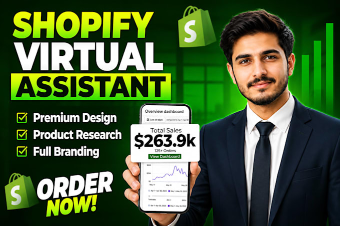 be your shopify virtual assistant and boost sales