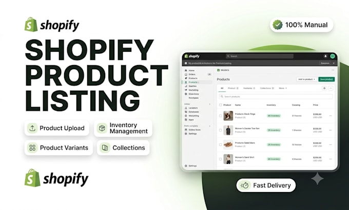 upload products to your shopify store and manage them