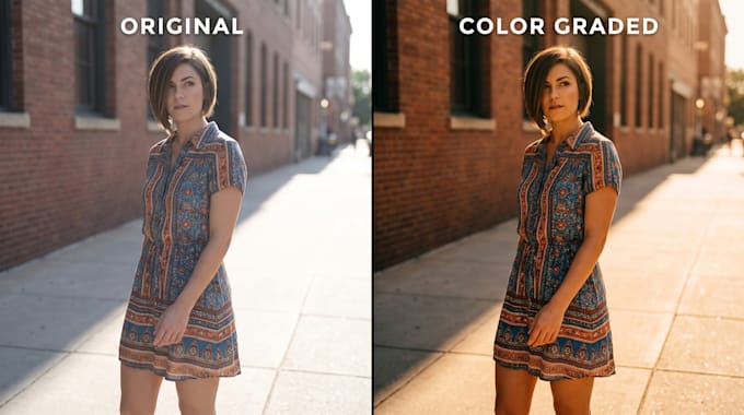 do cinematic video color grading and video color correction